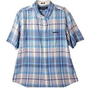 U.S Polo Assn.‎ Men's Baby Blue & White Button Down Collard Shirt Size XL
